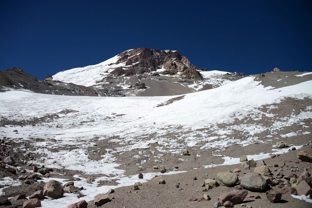 35 Polish Glacier And Aconcagua North Face Morning From Aconcagua Camp 2 5482m